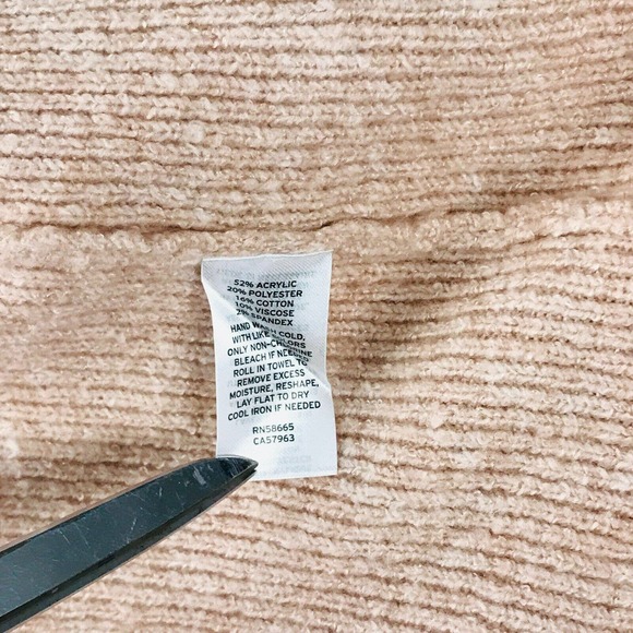 Treasure & Bond Women's 2X Sweater Pink One-Shoulder Rib Knit Pullover S29 - Picture 3 of 4